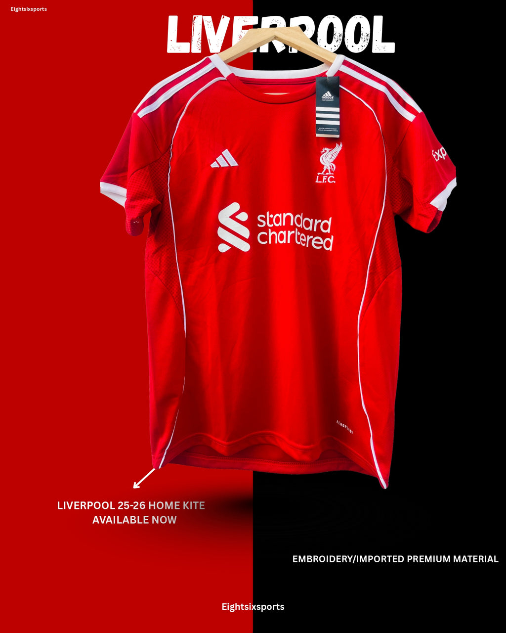 𝐋𝐢𝐯𝐞𝐫𝐩𝐨𝐨𝐥 𝟐𝟓-𝟐𝟔 𝐇𝐨𝐦𝐞 𝐊𝐢𝐭 – 𝐏𝐫𝐞𝐦𝐢𝐮𝐦 𝐄𝐦𝐛𝐫𝐨𝐢𝐝𝐞𝐫𝐲